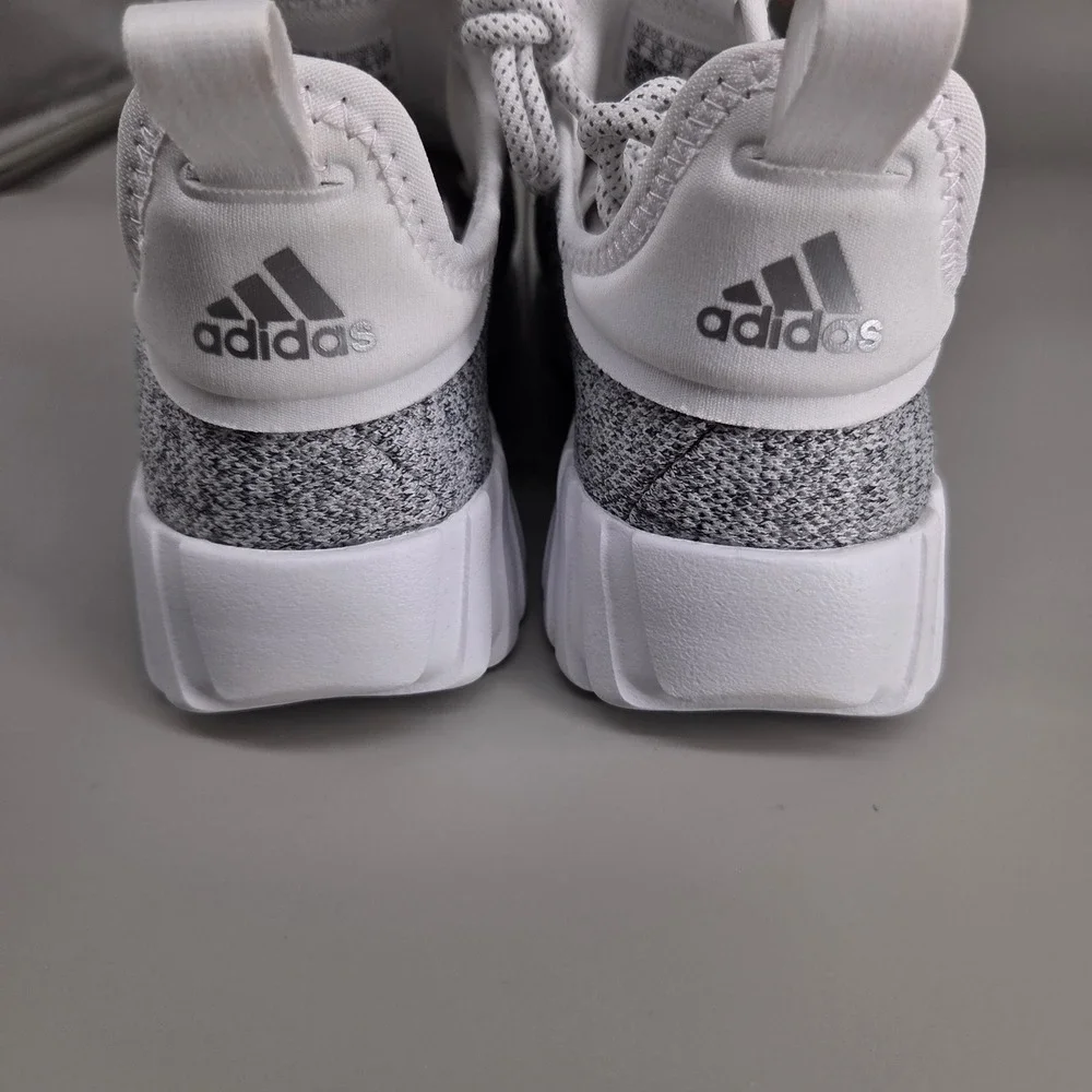 Adidas Kaptir Flow K Kids 4 Grey White Knit Running Sneakers ID1452 Athleisure